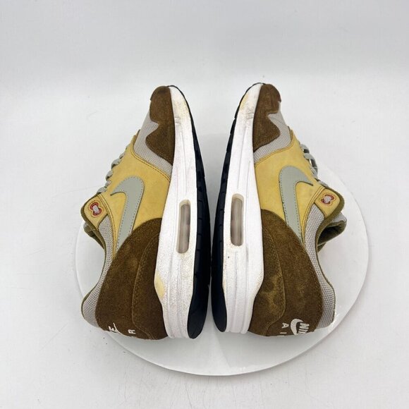 Nike Air Max 1 Men Size 11 908366 300 Green Curry Brown Suede Training Shoes - Picture 8 of 14